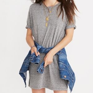 Madewell Oversized Tee Shirt Mini Dress